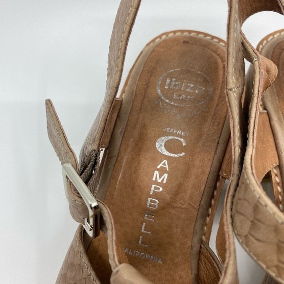 Jeffrey Campbell Brown Textured Sandals - Picture 4 of 12